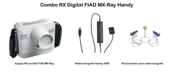 Combo Equipo RX Digital Fiad MX-Ray - Radiovisiografo Handy - Posicionador para Radiografía